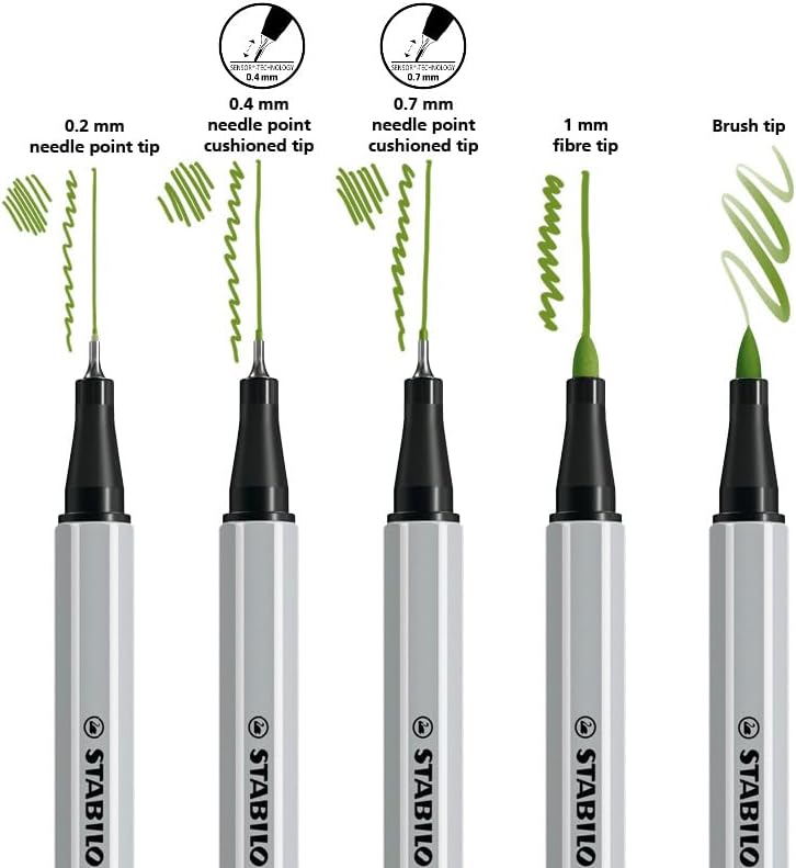 Multi-Tip Pen Set - STABILO Creative Tips - ARTY - Tin of 50 - URBAN - Assorted Colours