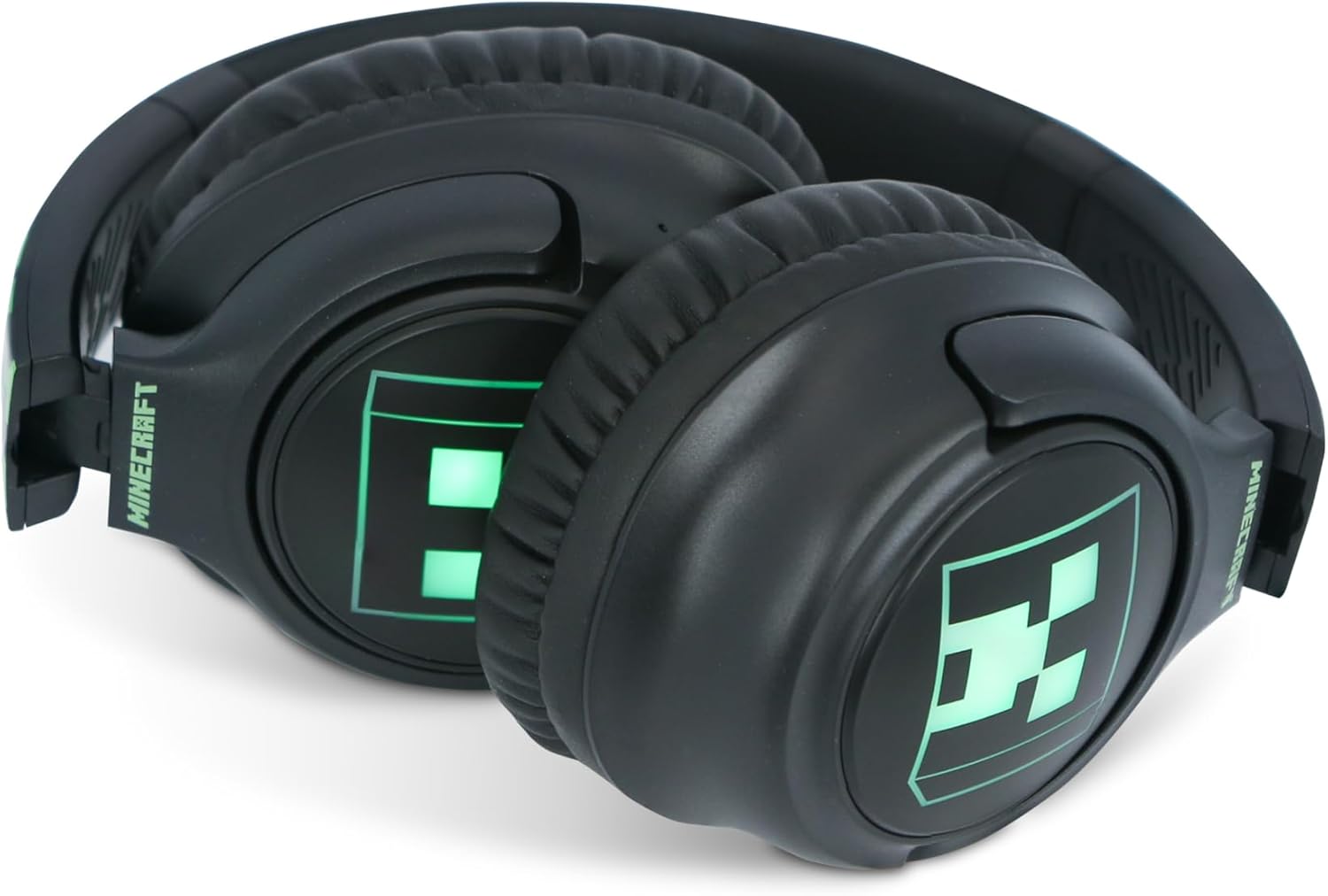 OTL Technologies MC1241 Minecraft Wireless Headphones with LED Light Up Feature - Black