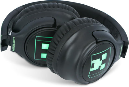 OTL Technologies MC1241 Minecraft Wireless Headphones with LED Light Up Feature - Black