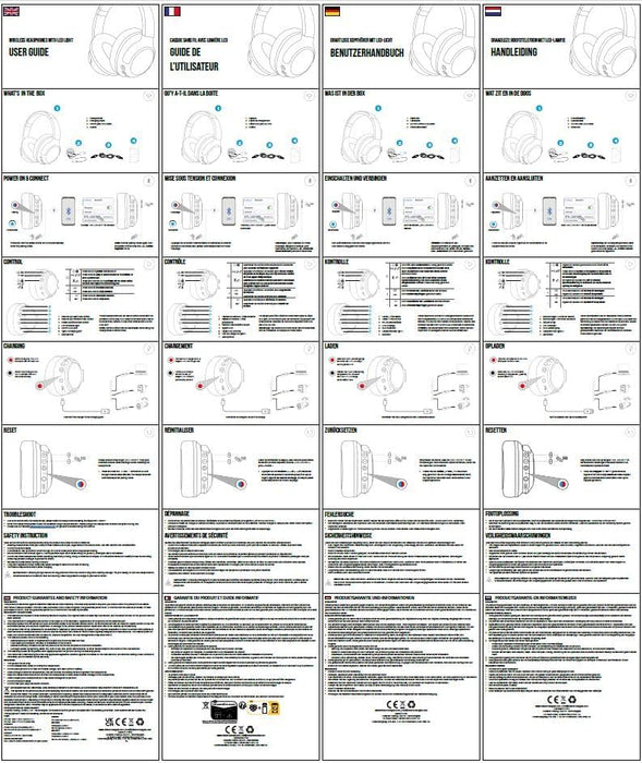 OTL Technologies MC1241 Minecraft Wireless Headphones with LED Light Up Feature - Black