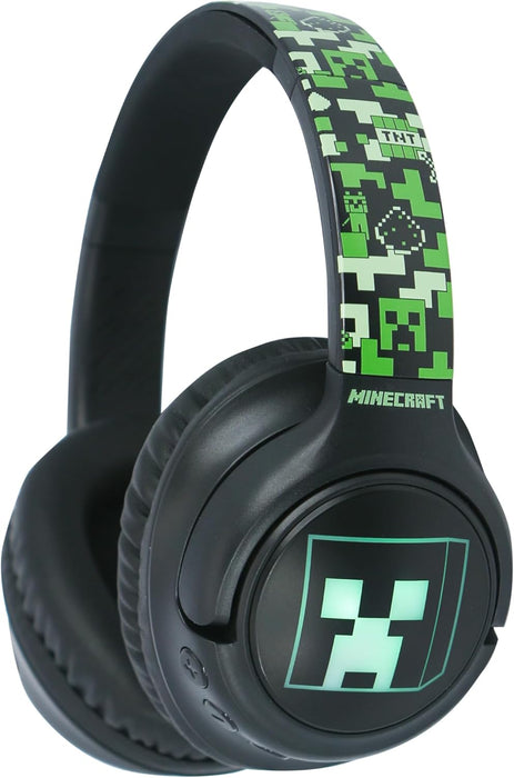 OTL Technologies MC1241 Minecraft Wireless Headphones with LED Light Up Feature - Black