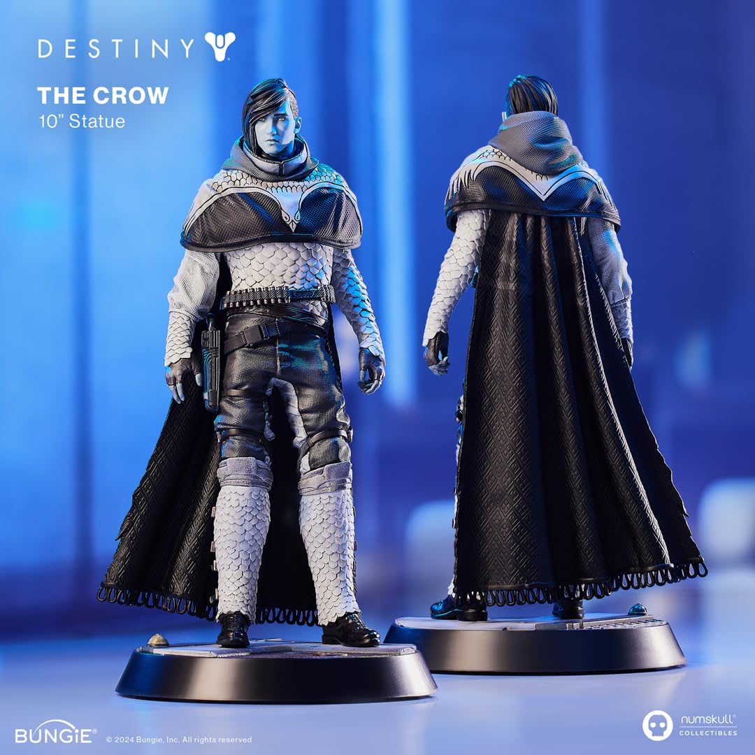 Numskull Die Krähenfigur 26 cm 10,2" Limited Edition Sammelreplik-Statue - Offizielles Destiny Merchandise - FPS Sci-Fi Action Videospiel Figur, The Crow