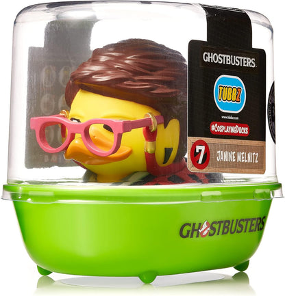 TUBBZ Eerste editie: Ghostbusters - Ray Stantz Cosplaying rubberen eend vinyl figuur (Janine Melnitz (badkuip