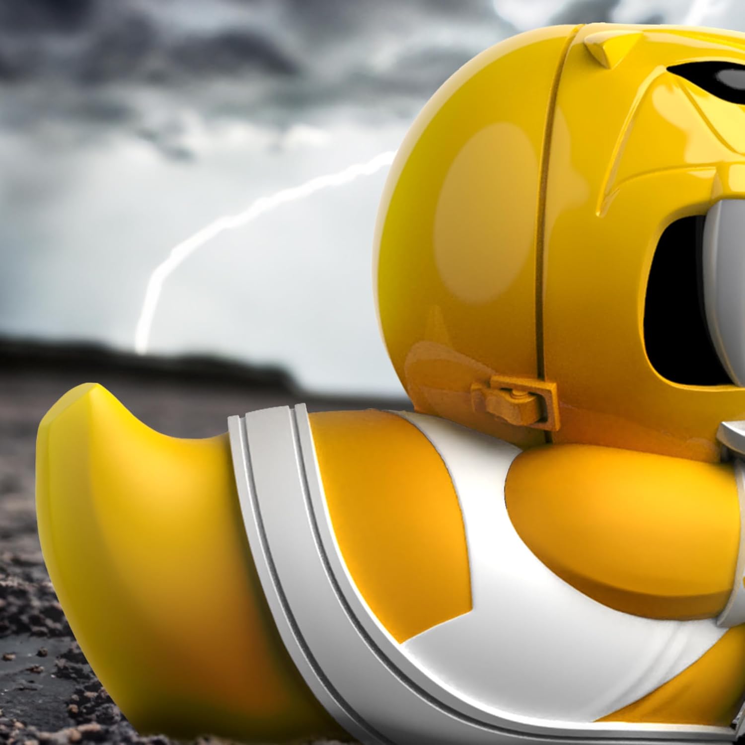 TUBBZ First Edition Yellow Ranger Collectible Vinyl Rubber Duck Figuur - Officiële Power Rangers Merchandise - Kids TV, films en videogames