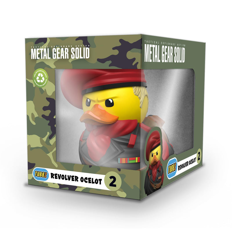 TUBBZ Boxed Edition Revolver Ocelot Figura Coleccionable de Pato de Goma de Vinilo – Producto Oficial de Metal Gear Solid – TV, películas y Videojuegos