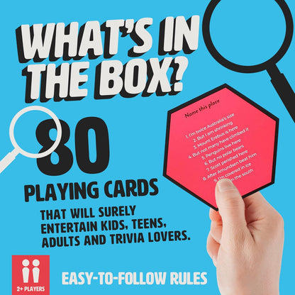 Ginger Fox - 10 Clues Quick-Thinking Card Game. Card Games for Adults and Kids Aged 12 and Over. Fun Card Games for Family Game Nights, Parties and More