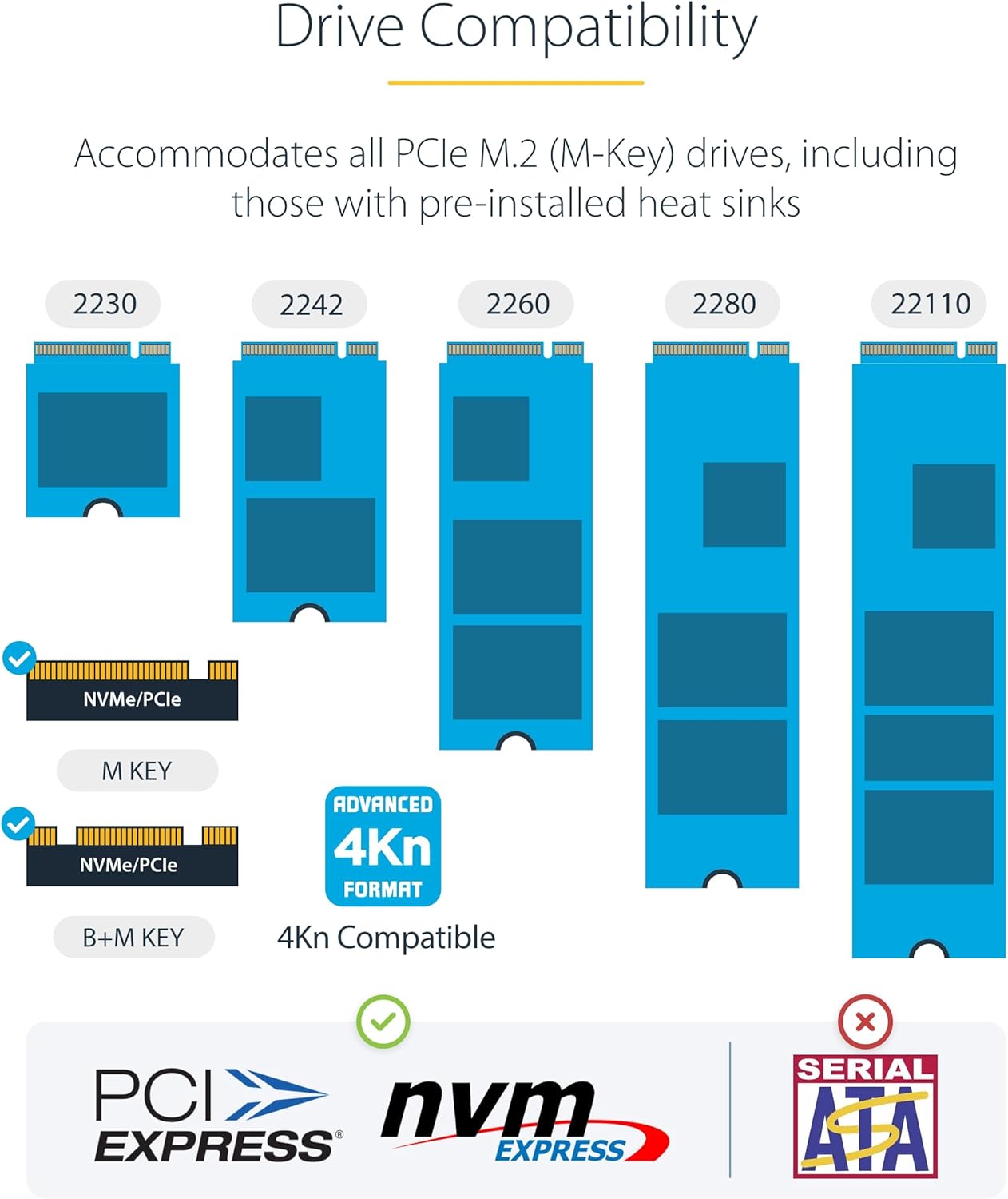 StarTech.com Duplicatore di unità M.2 NVMe 1:1 autonomo da 90 GBpm, docking station per 2 drive M.2, USB-C 3.2 20 Gbps