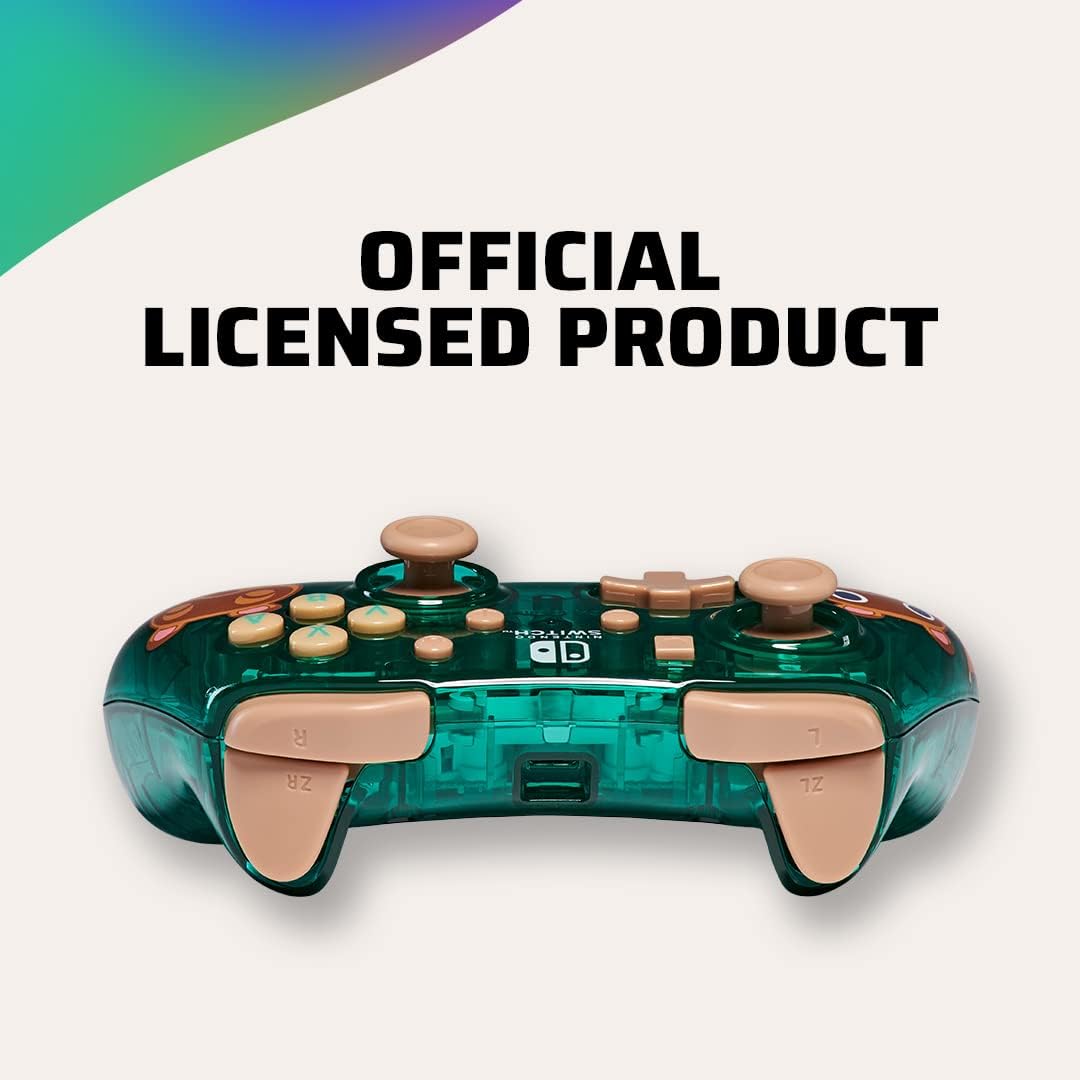 PDP Rock Candy bekabeld Gaming Switch Pro Controller - Timmy & Tommy - Teal - Licensed by Nintendo - OLED / Lite Compatible - Compact, Durable Travel Controller Animal Crossing