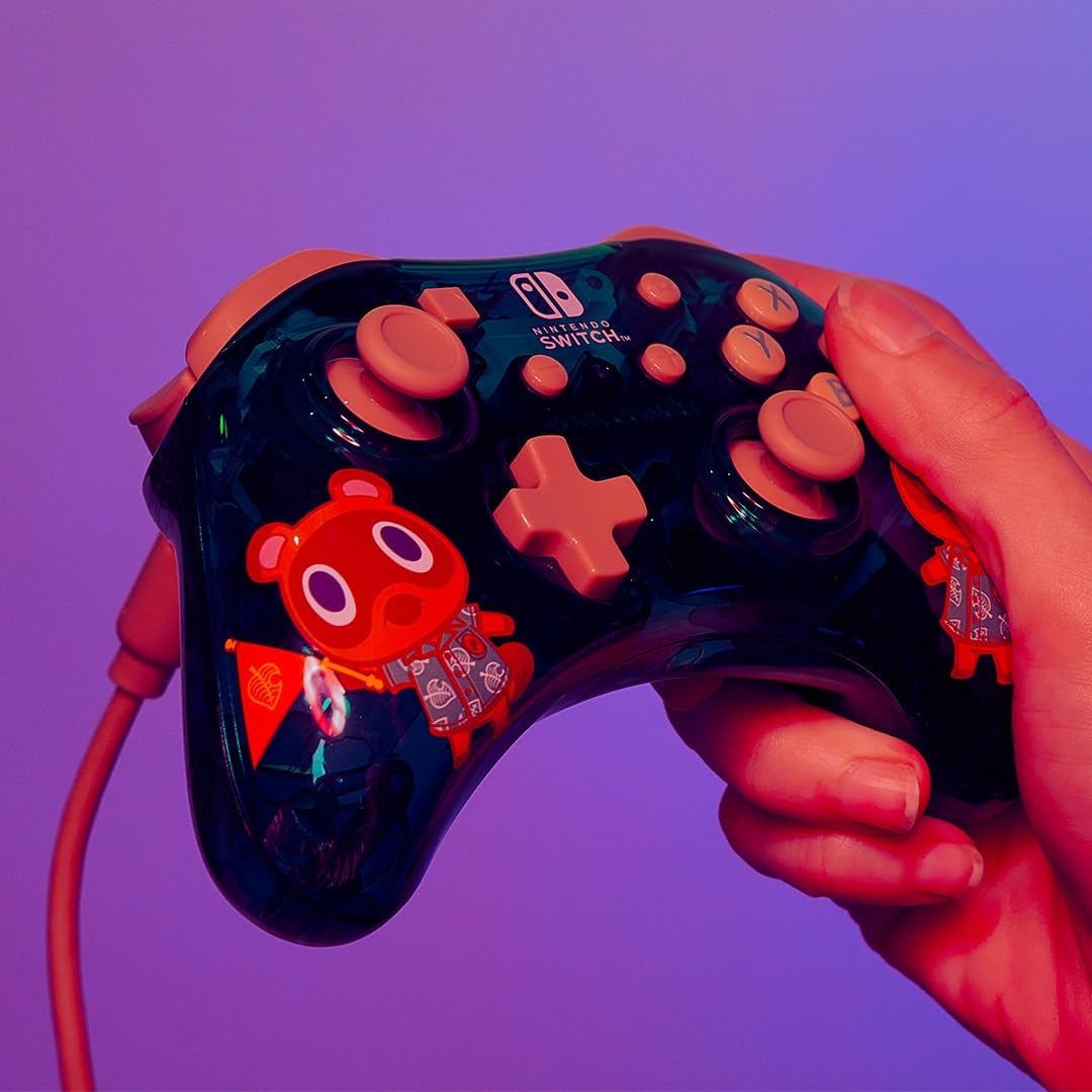 PDP Rock Candy bekabeld Gaming Switch Pro Controller - Timmy & Tommy - Teal - Licensed by Nintendo - OLED / Lite Compatible - Compact, Durable Travel Controller Animal Crossing