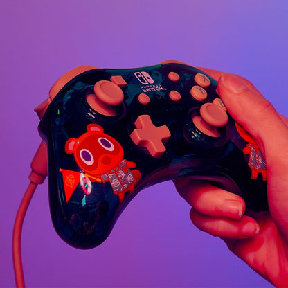 PDP Rock Candy bekabeld Gaming Switch Pro Controller - Timmy & Tommy - Teal - Licensed by Nintendo - OLED / Lite Compatible - Compact, Durable Travel Controller Animal Crossing