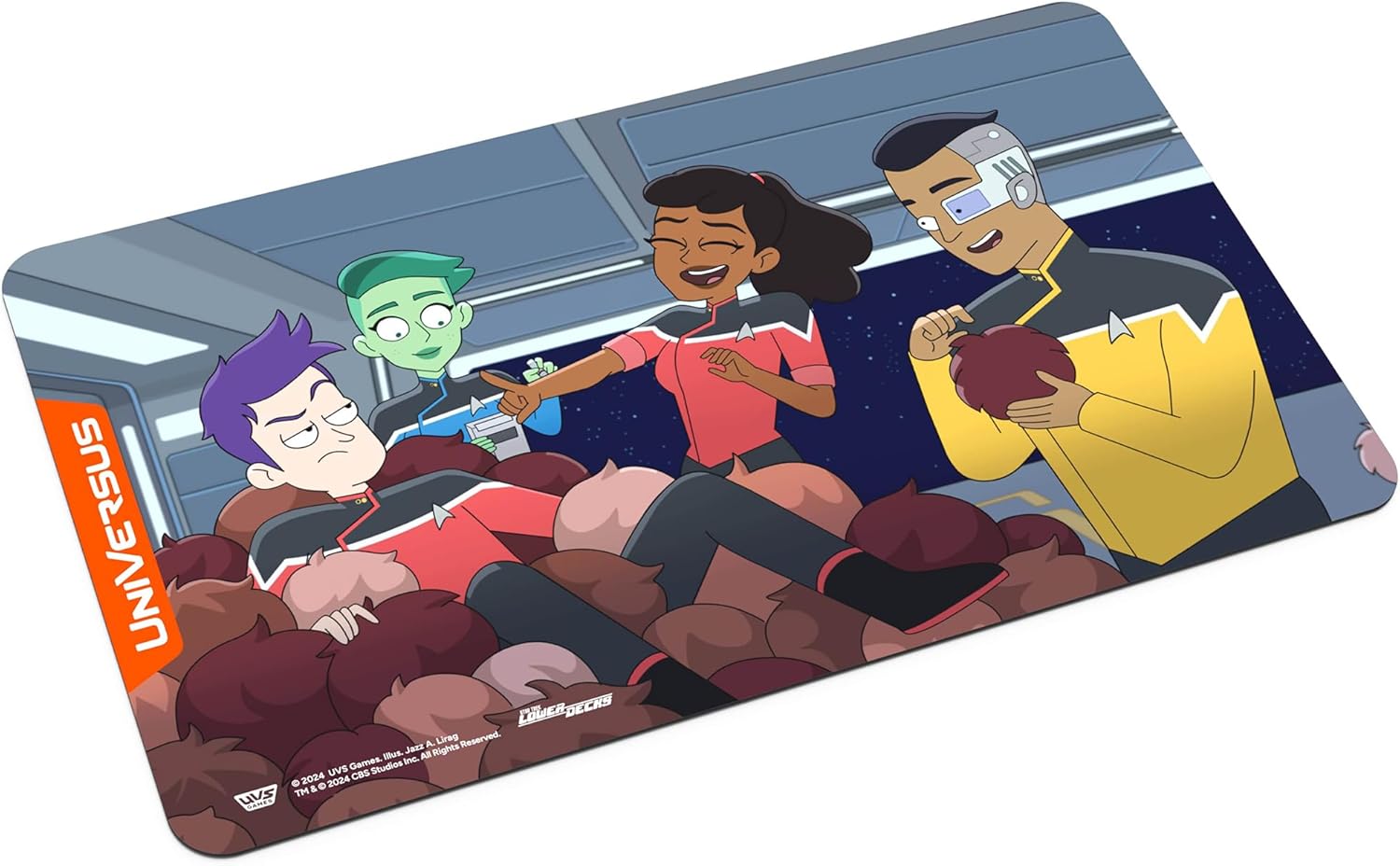 UniVersus: Star Trek: Lower Decks - Tribbles Playmat - 24 x 14 Neoprene Mat, Non-Slip Back, Tabletop Card Game Accessory, UVS Games, Licensed