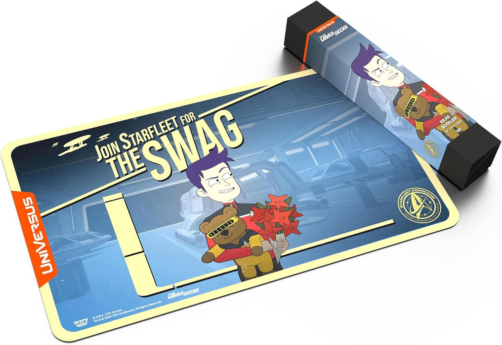 UniVersus: Star Trek: Lower Decks - Brad Boimler Playmat - 24 x 14 Neoprene Mat, Tabletop Card Game Accessory, UVS Games, Officially Licensed