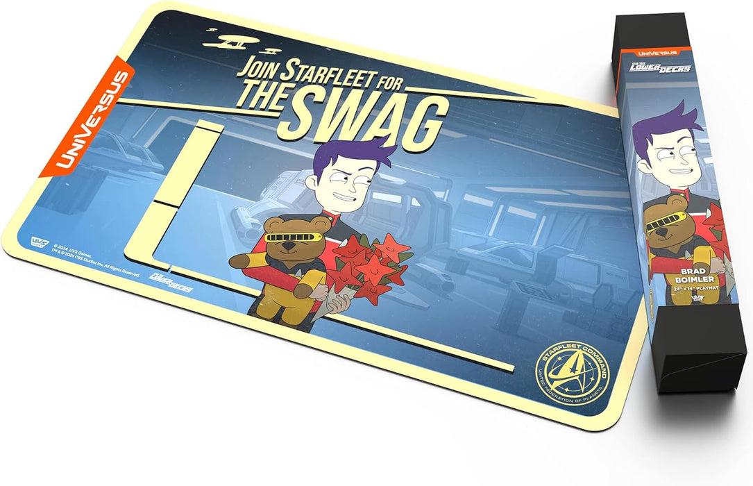 UniVersus: Star Trek: Lower Decks - Brad Boimler Playmat - 24 x 14 Neoprene Mat, Tabletop Card Game Accessory, UVS Games, Officially Licensed