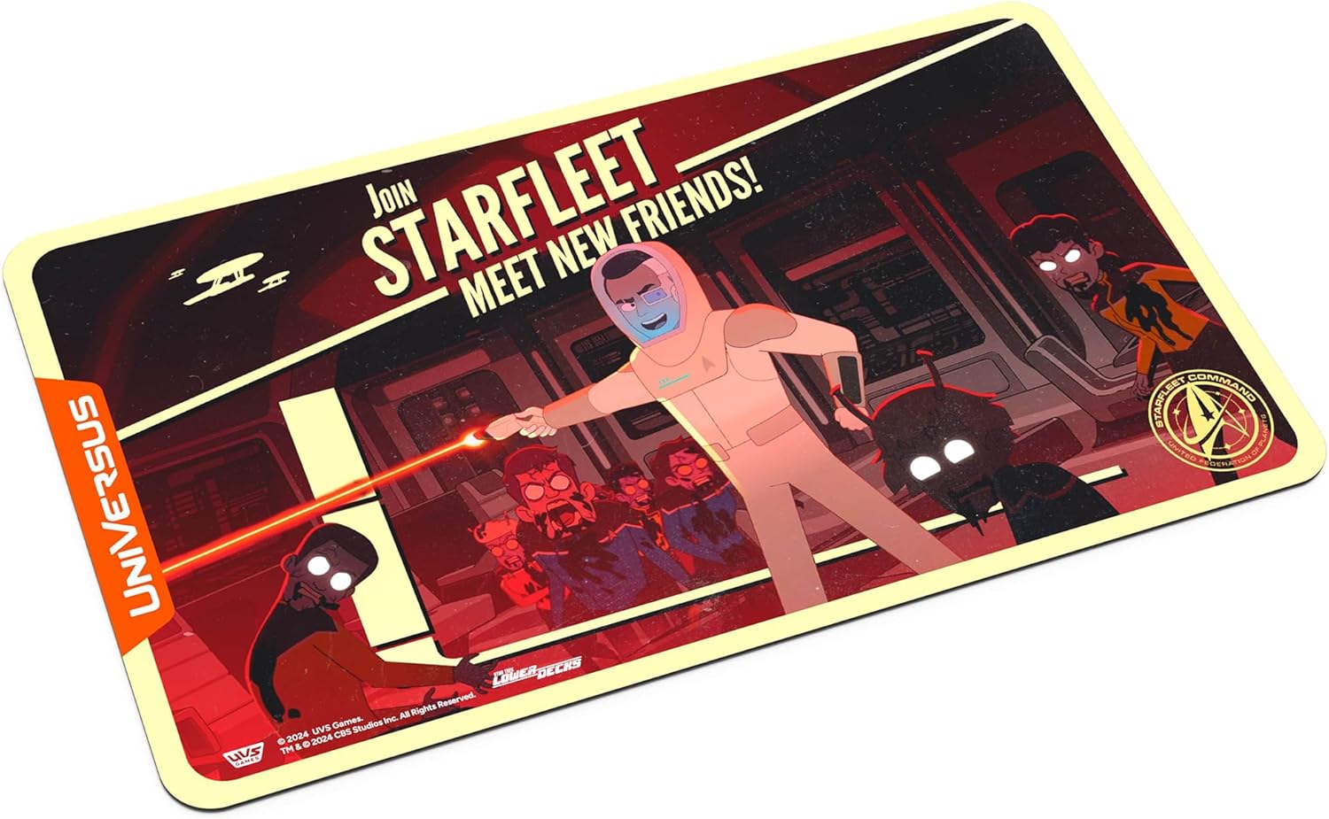 UniVersus: Star Trek: Lower Decks - Sam Rutherford Playmat - 24 x 14 Neoprene Mat, Tabletop Card Game Accessory, UVS Games, Officially Licensed
