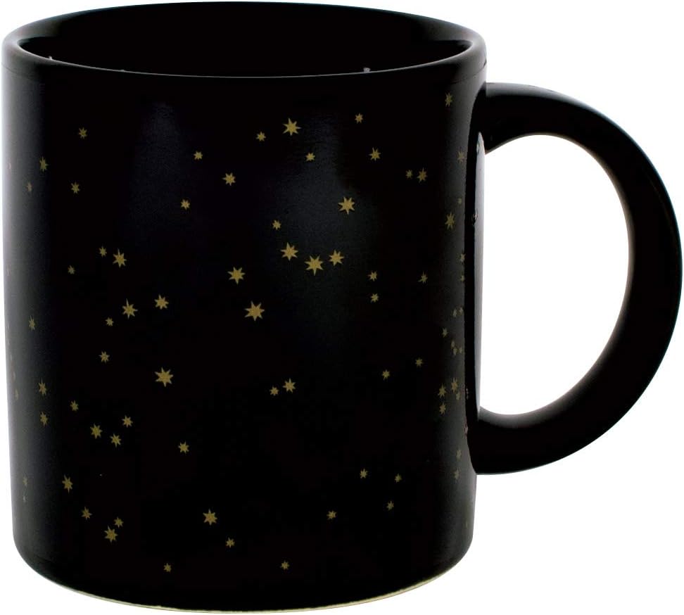 The Unemployed Philosophers Guild Heat Changing Constellation Mug - Gold Stars - Add Coffee or Tea and 11 Constellations Appear - Comes in a Fun Gift Box