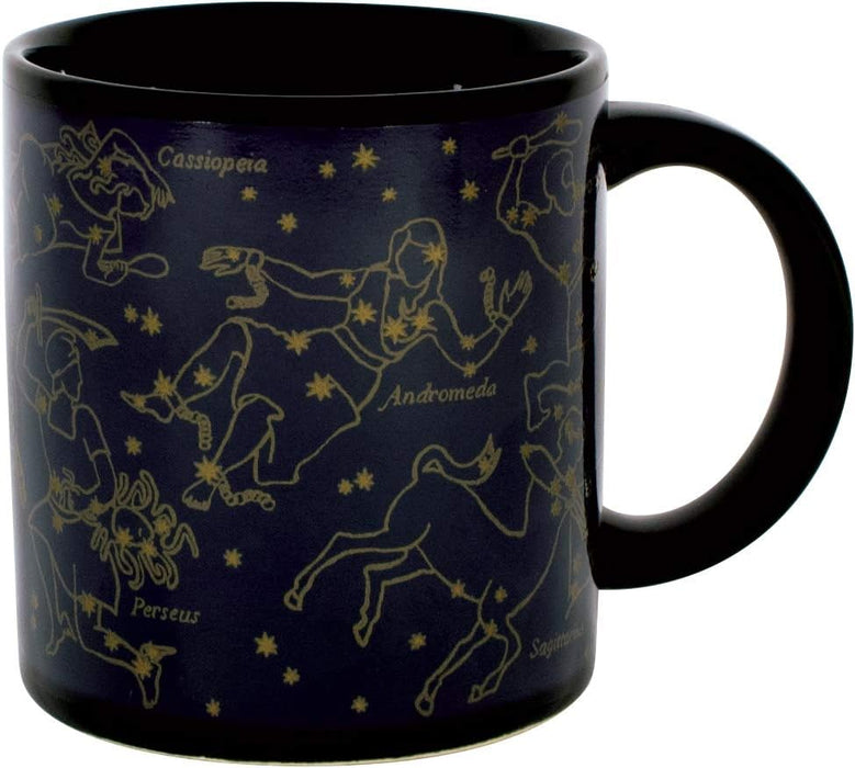 The Unemployed Philosophers Guild Heat Changing Constellation Mug - Gold Stars - Add Coffee or Tea and 11 Constellations Appear - Comes in a Fun Gift Box