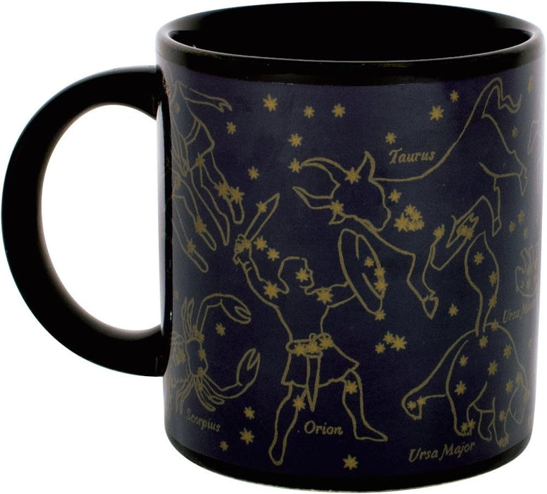 The Unemployed Philosophers Guild Heat Changing Constellation Mug - Gold Stars - Add Coffee or Tea and 11 Constellations Appear - Comes in a Fun Gift Box