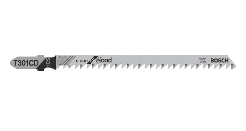 Bosch - Decoupeerzaagblad T 301 Cd Clean For Wood - 3 Stuks