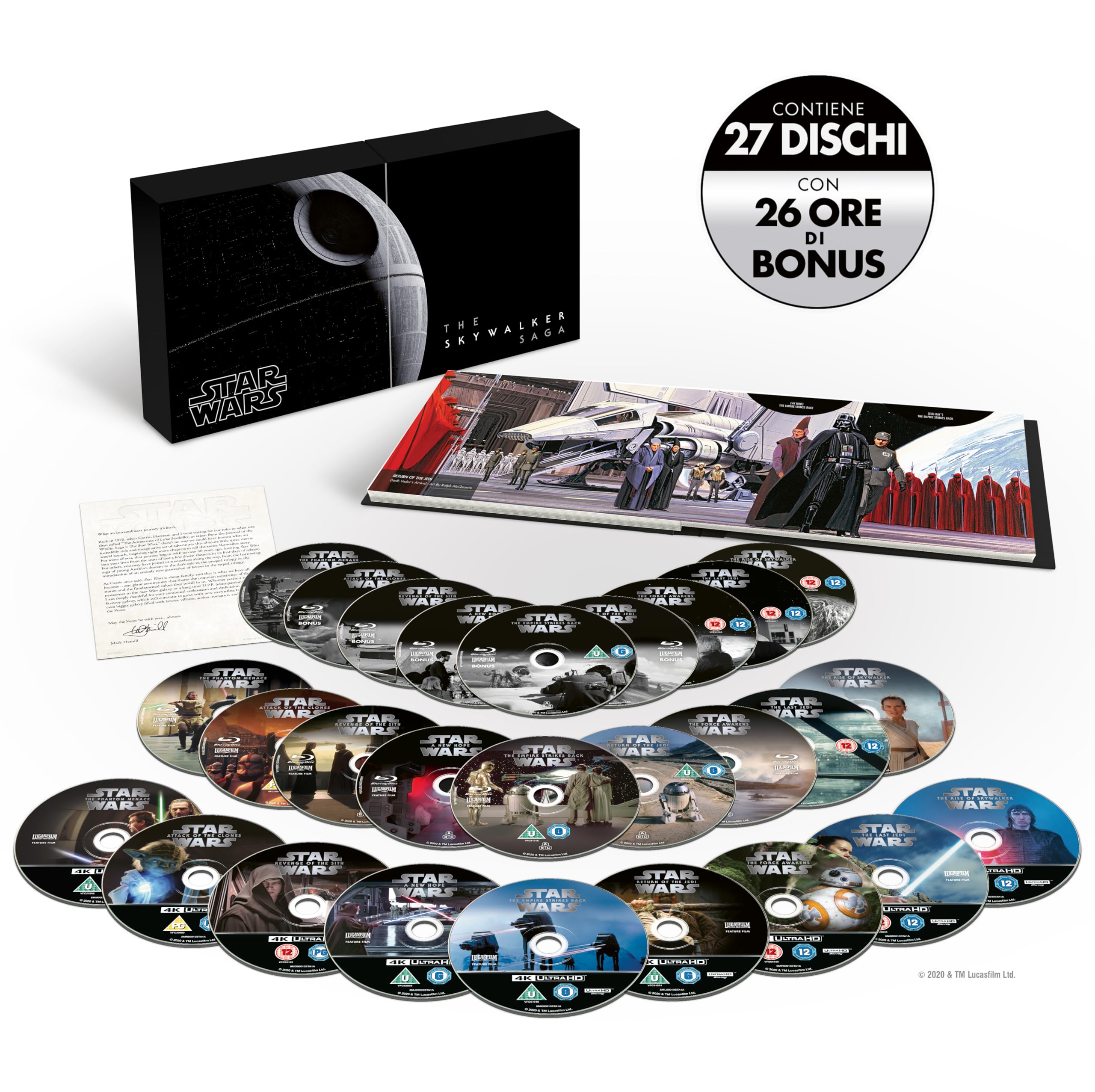 Cofanetto Star Wars -The Skywalker Saga - 4K (9 Bd 4K + 18 Bd Hd )