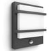 Philips Petronia Buitenwandlamp - Met Sensor - Antraciet