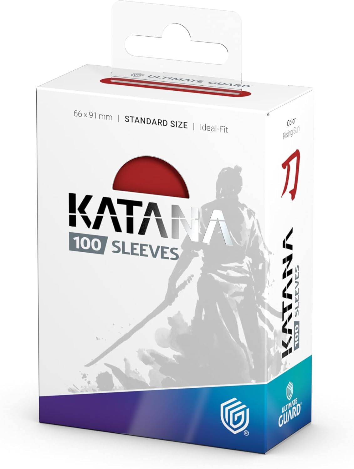 Ultimate Guard Katana Card Sleeves, 100 Standard Size TCG Sleeves, 66 x 91mm, Rising Sun Back, Tournament Sleeves, No PVC & Acid-Free, High Clarity