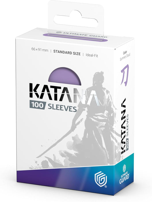 Ultimate Guard Katana Card Sleeves, 100 Standard Size TCG Sleeves, 66 x 91mm, Summer Cloud Back, Tournament Sleeves, No PVC & Acid-Free, High Clarity