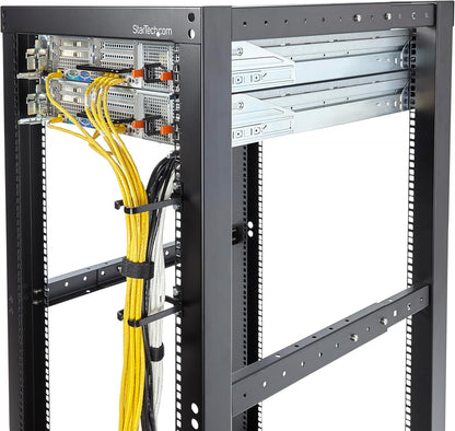 StarTech.com Lot de 5 Crochets à Anneaux en D pour Gestion Verticale des Câbles 1U, Gestionnaire de Câbles pour Baies de Serveurs 19", Organisateurs de Câbles pour Racks de Réseaux