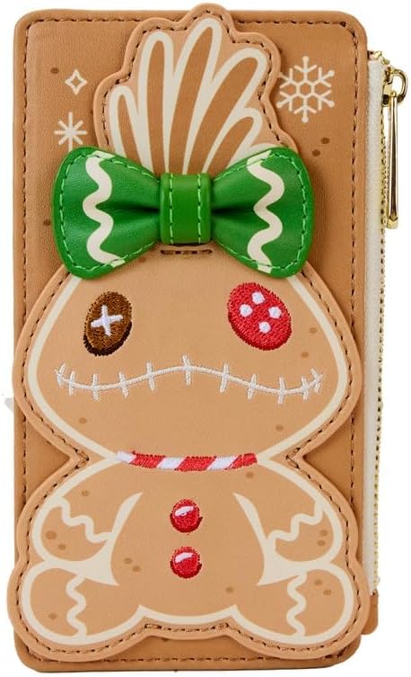 Loungefly Disney Lilo and Stitch Gingerbread Large Cardholder, Multicolor, Card Holder