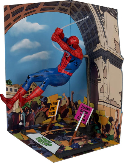 McFarlane Marvel Spider-Man 1:10th Scale Collectible with Scene Gold Label (The Amazing Spider-Man #68) Toys