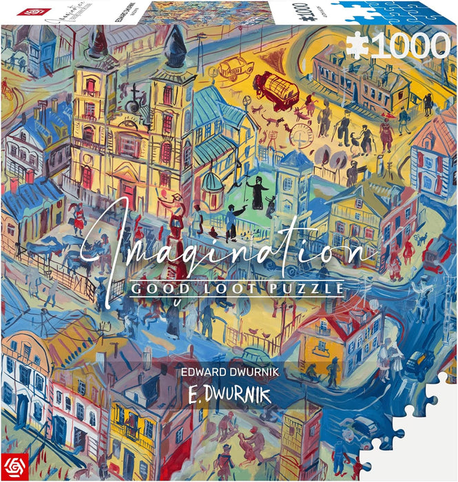 Good Loot Jigsaw Puzzle Imagination Series Edward Dwurnik Radzymin Detailed Picture Bright Colors Durable Product Numerous Hours of Fun Family Entertainment 1000 pieces | 68 x 48 cm