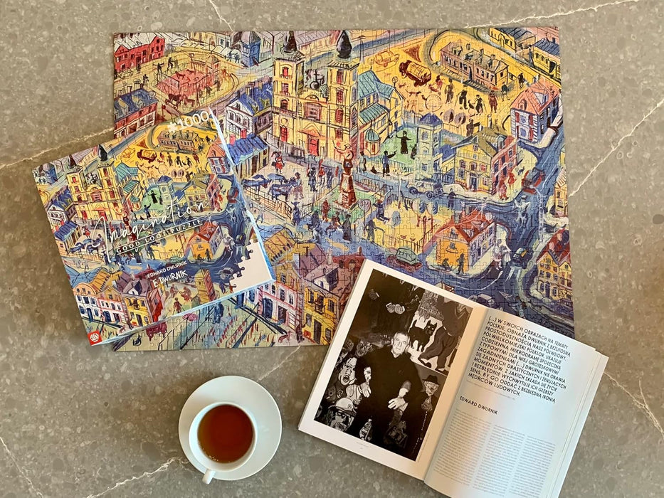 Good Loot Jigsaw Puzzle Imagination Series Edward Dwurnik Radzymin Detailed Picture Bright Colors Durable Product Numerous Hours of Fun Family Entertainment 1000 pieces | 68 x 48 cm