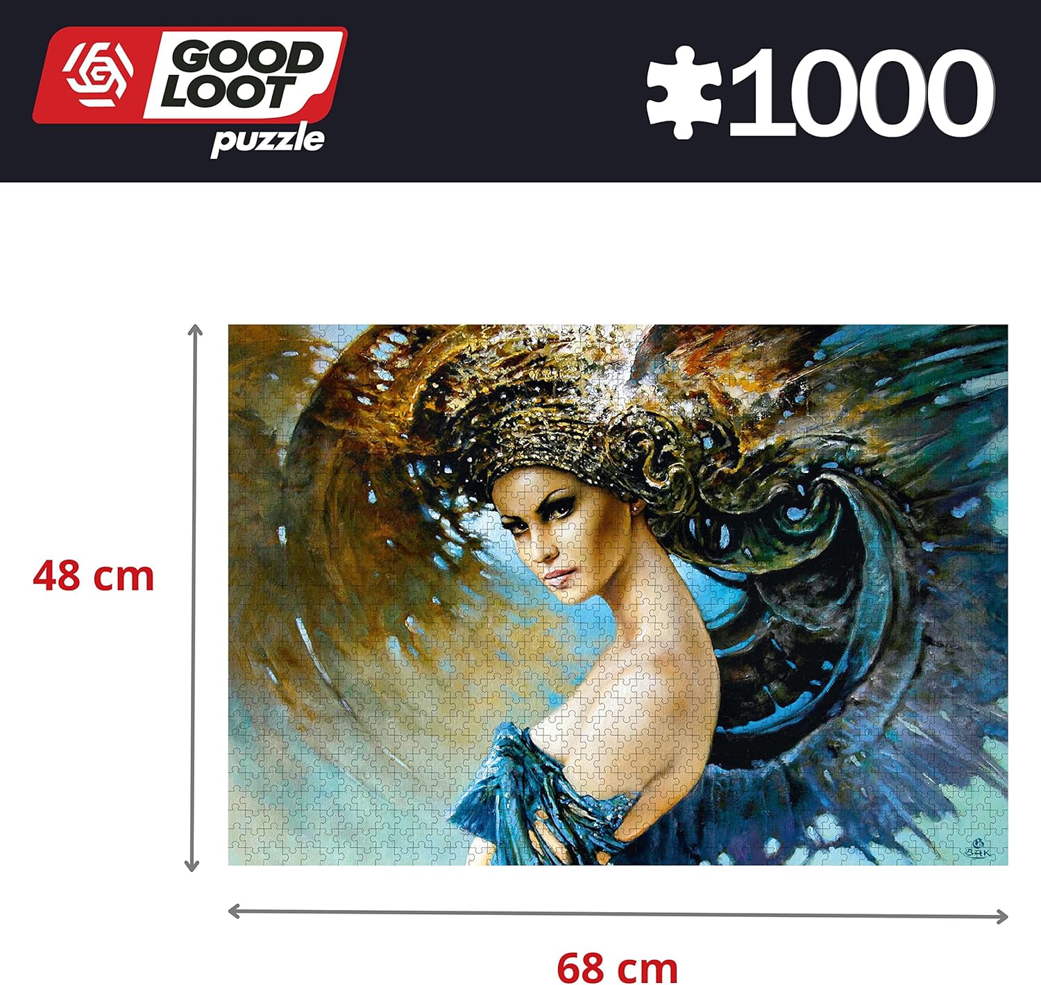 Good Loot Jigsaw Puzzle Imagination Karol Bąk Deceptive Wind 1000 Piece Jigsaw Puzzle Artwork for Adults and Teens 1000 Piece Jigsaw Puzzle - Artist Created Jigsaw Puzzle 68,3x48cm