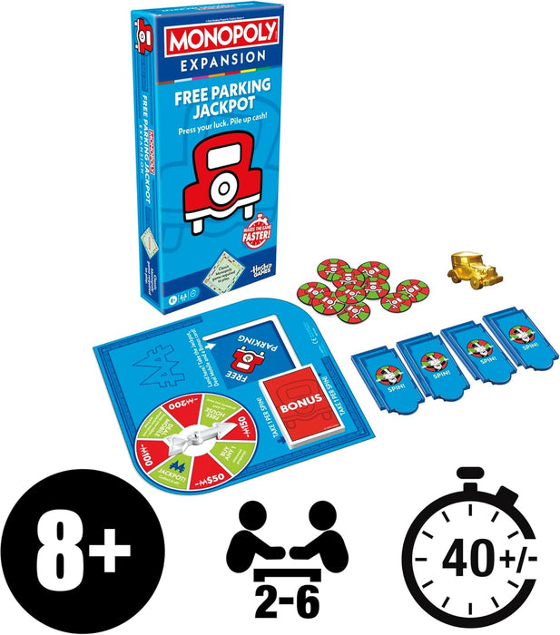 Monopoly Free Parking Jackpot EXPANSION (Classic Monopoly Game Required to Play) - English Version