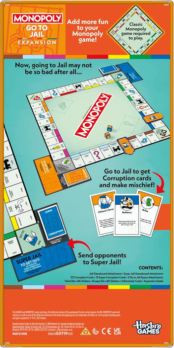 Monopoly Go to Jail EXPANSION (Classic Monopoly Game Required to Play) - English Version