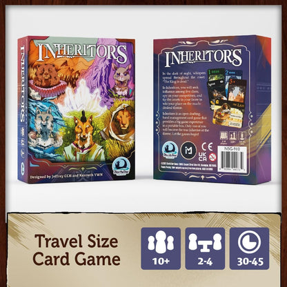 North Star Games Inheritors Card Game - Small Box Strategy - Board Game - 2-4 Players - 30 Minute Playtime - Age 10+, NSG-910