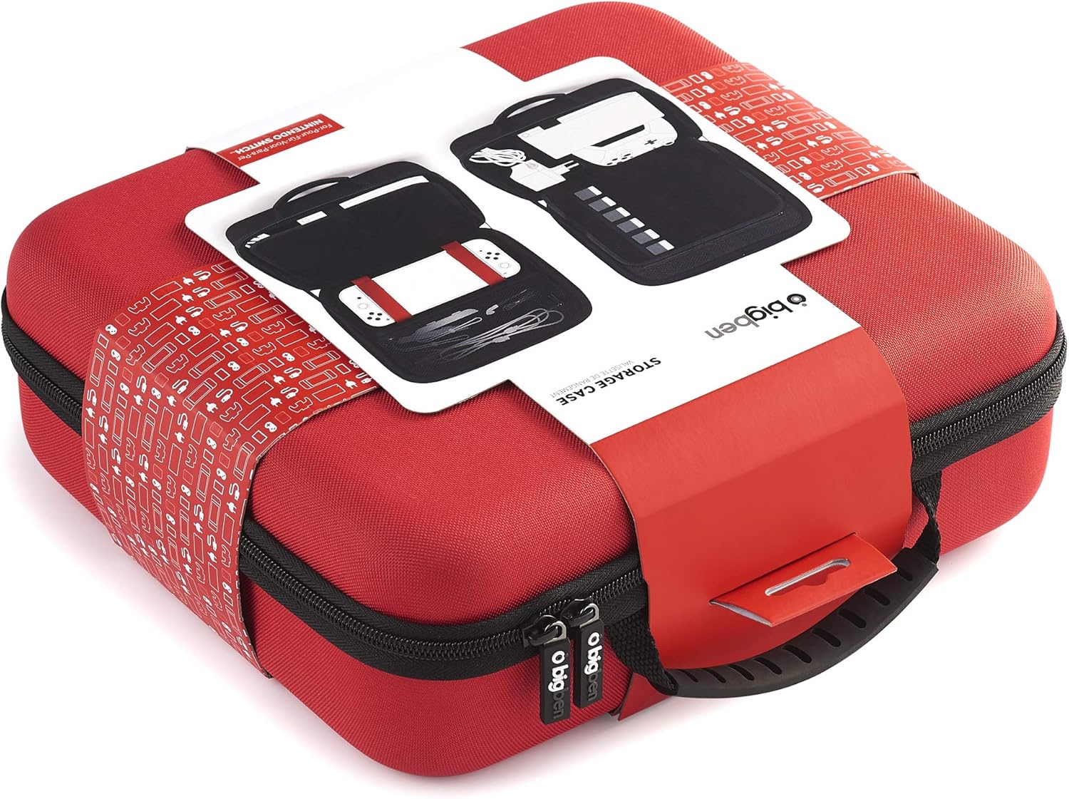 BigBen Interactive SWITCHSTORCASERED tas voor Nintendo Switch, rood