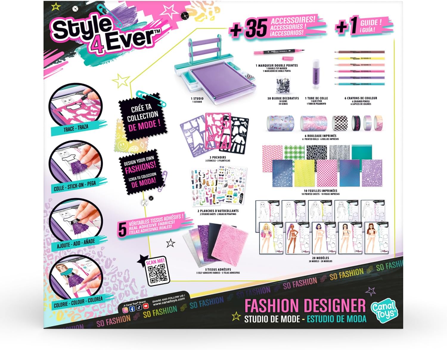 Canal Toys – Style 4 Ever – Fashion Designer Studio – Fashion Design – vanaf 6 jaar – OFG 276, wit