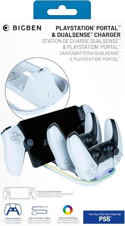 Nacon 3-In-1 Charging Station Rgb White Ps5