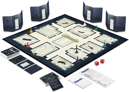 Hasbro Gaming hasbro cluedo premium collection family board game for 2 to 6 players, premium packaging and components, game for 8 years old (norwegian/danish