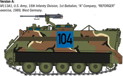 Italeri 6753 1:35 M-113 APC - Modellbau, Bausatz, Standmodellbau, Basteln, Hobby, Kleben, Plastikbausatz, detailgetreu, Panzer Bausatz, Militär