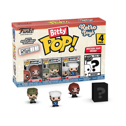 Funko Bitty Pop! Retro Toys: Mini Collectible Toys 4-Pack - Zartan, Leatherneck, Shipwreck & Mystery Chase Figure (Styles May Vary)