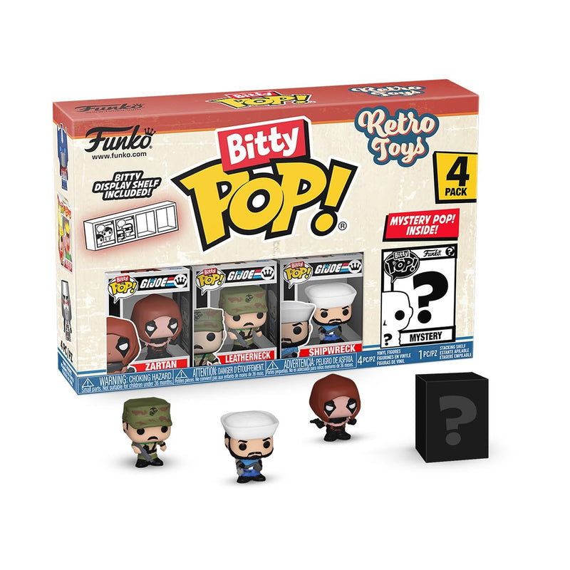 Funko Bitty Pop! Retro Toys: Mini Collectible Toys 4-Pack - Zartan, Leatherneck, Shipwreck & Mystery Chase Figure (Styles May Vary)