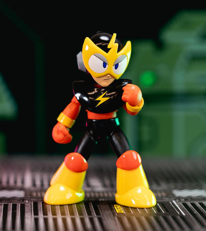 Jada Toys Mega Man 10.2 cm Elec Man - Actionfigur im Maßstab 1:12, Wave 2 - über 15 Gelenkpunkte, alternative Hände & Kopf, Blitzbolt-Zubehör
