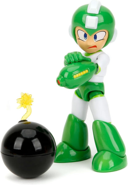 Jada Mega Man Hyper Bomb - 1:12 Scale Action Figure, Wave 2 – Over 15 Points of Articulation, Alternate Hands & Head, Bomb Accessory