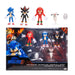 SONIC THE HEDGEHOG - Licence Officielle - Jakks Pacific - Lot Figurines Sonic 3 de 6,35 cm avec Sonic, Shadow, Knuckles - Plus Accessoires Drone et Buzz Bomber - Univers Jeu Vidéo - Jouets Articulés
