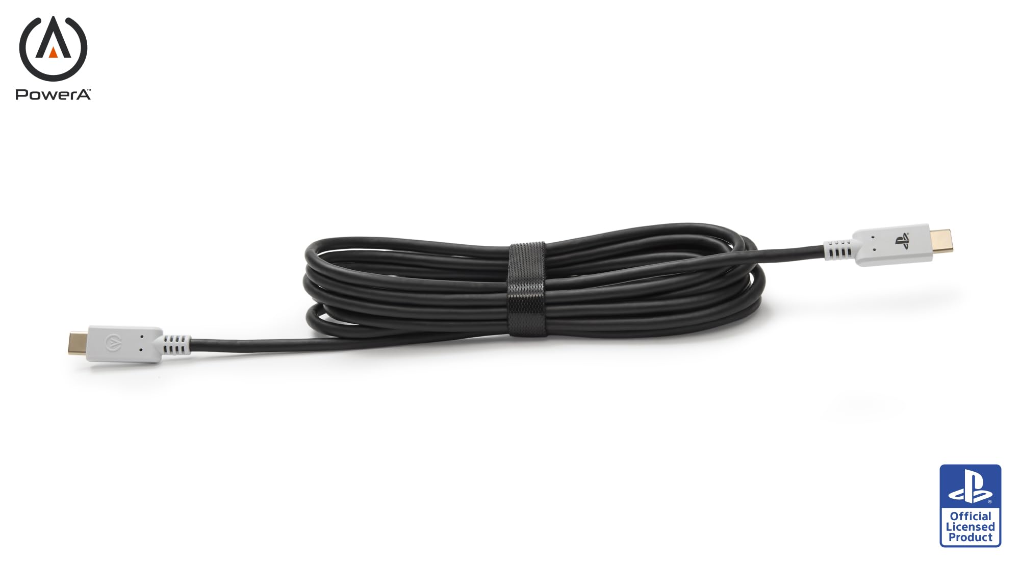 PowerA USB-C® naar USB-C-kabel van 3 meter voor PlayStation®5, opladen en spelen, opnieuw opladen, DualSense Edge compatibel, PSVR2 compatibel, PS Portal compatibel, officieel gelicentieerd