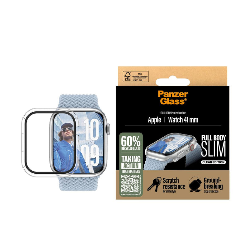 Panzerglass - Screen Protector - Apple Watch 10 - 41Mm Fullbody Slim - Transparrent