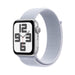 Apple Watch Se (Gps) - 2Nd Generation - 44 Mm - Silver Aluminium - Smart Watch With Sport Loop - Soft Double-Layer Nylon