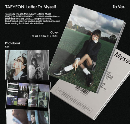 TAEYEON 6th Mini  (To Ver.)（韓国盤）
