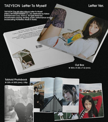 TAEYEON 6th Mini  (Letter Ver.)（韓国盤）